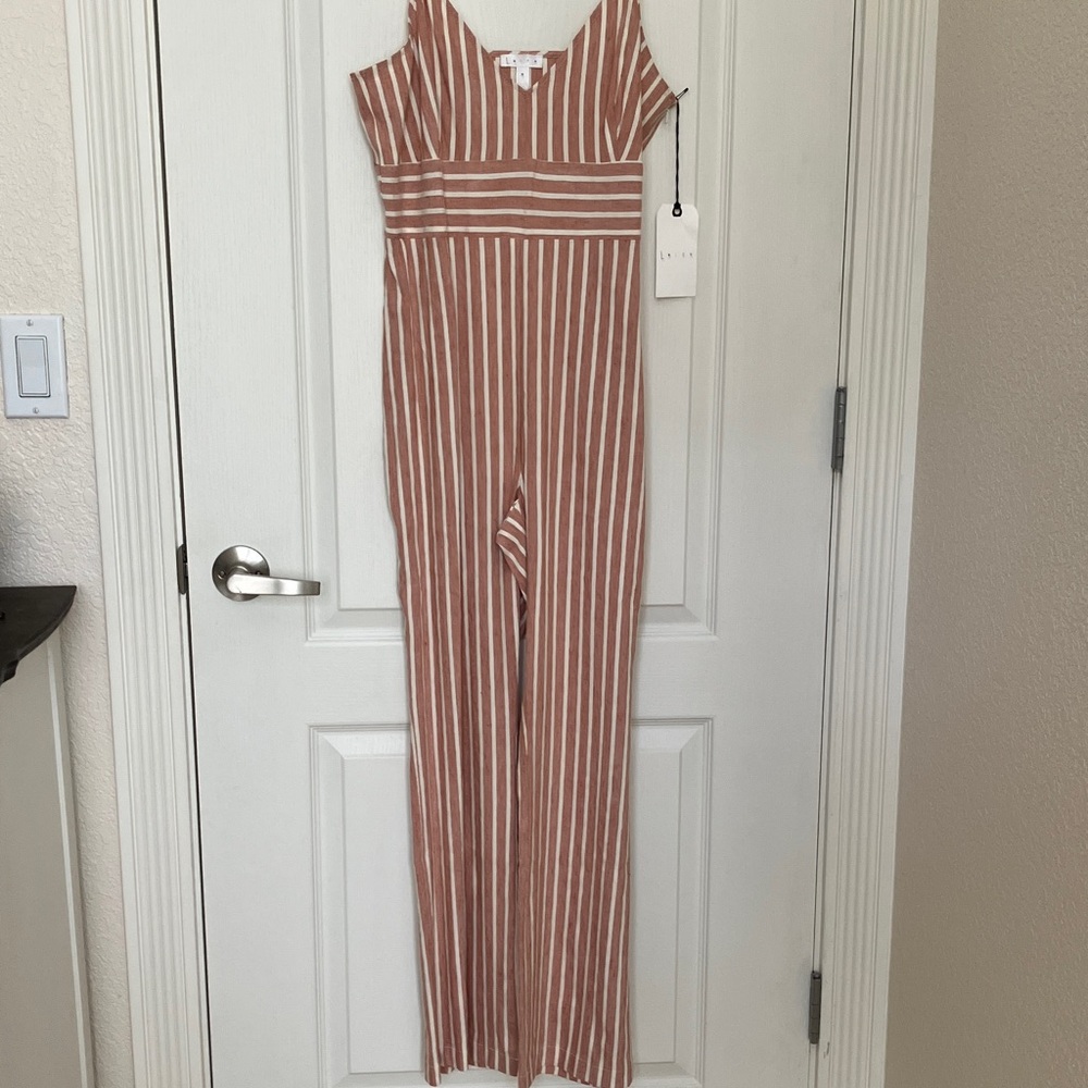 Leith Molly Stripe Jumpsuit (Size Medium) NWT - Picture 10 of 16